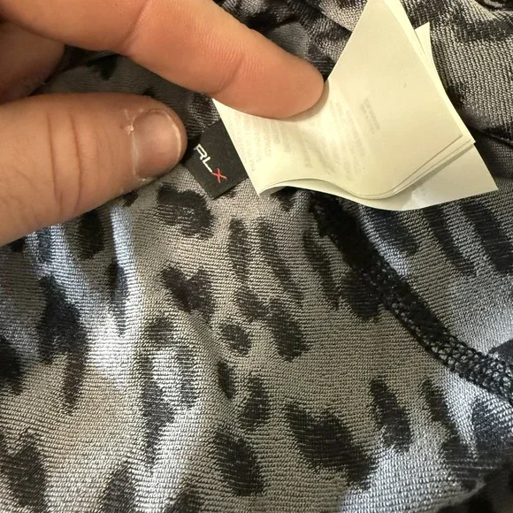 RLX Ralph Lauren 1/4 Zip Pullover Women's Small Leopard Pelican Hill Golf - Picture 5 of 14
